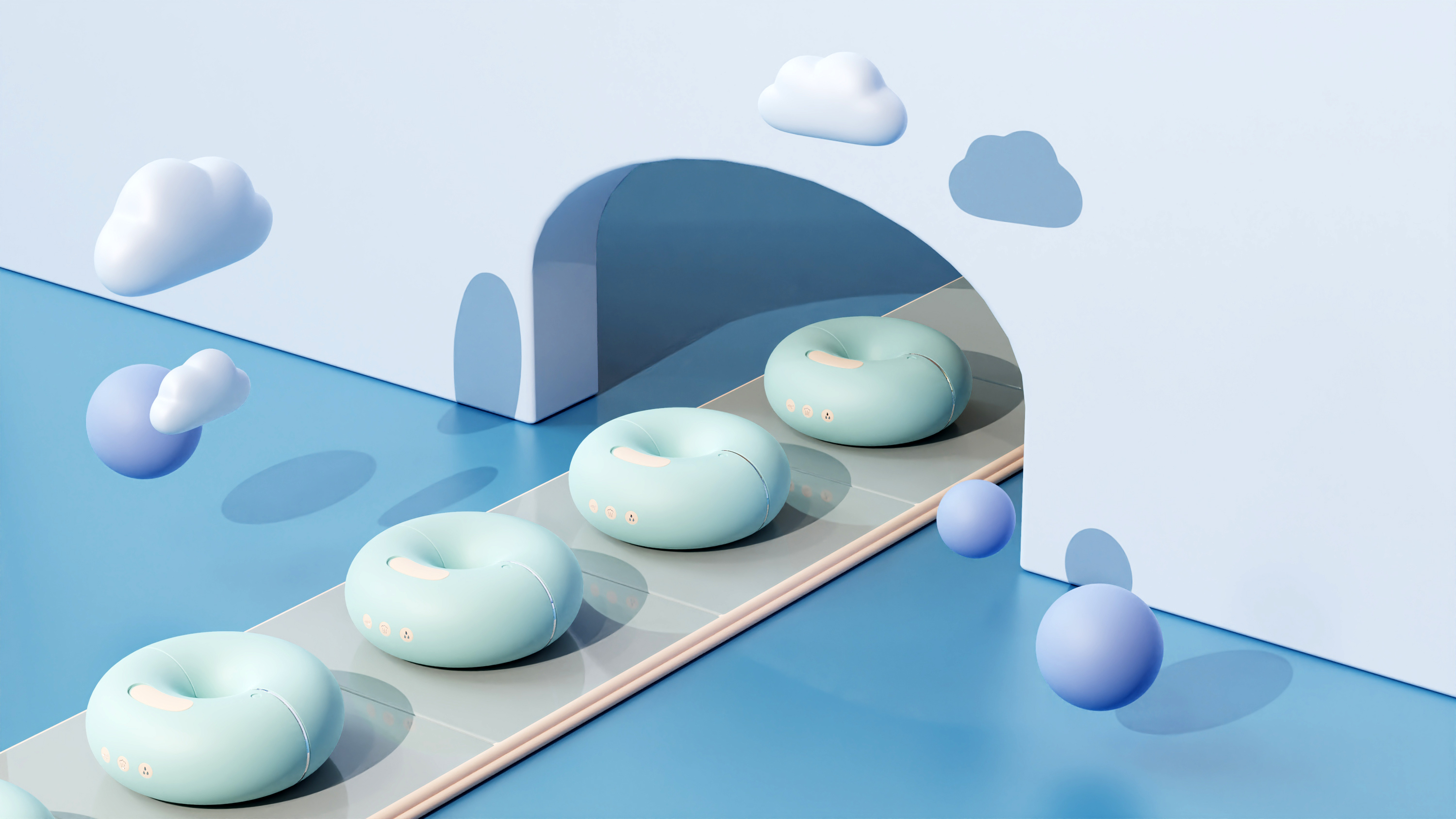 electronic product，Cute fun，Multipurpose，industrial design，Air heater，