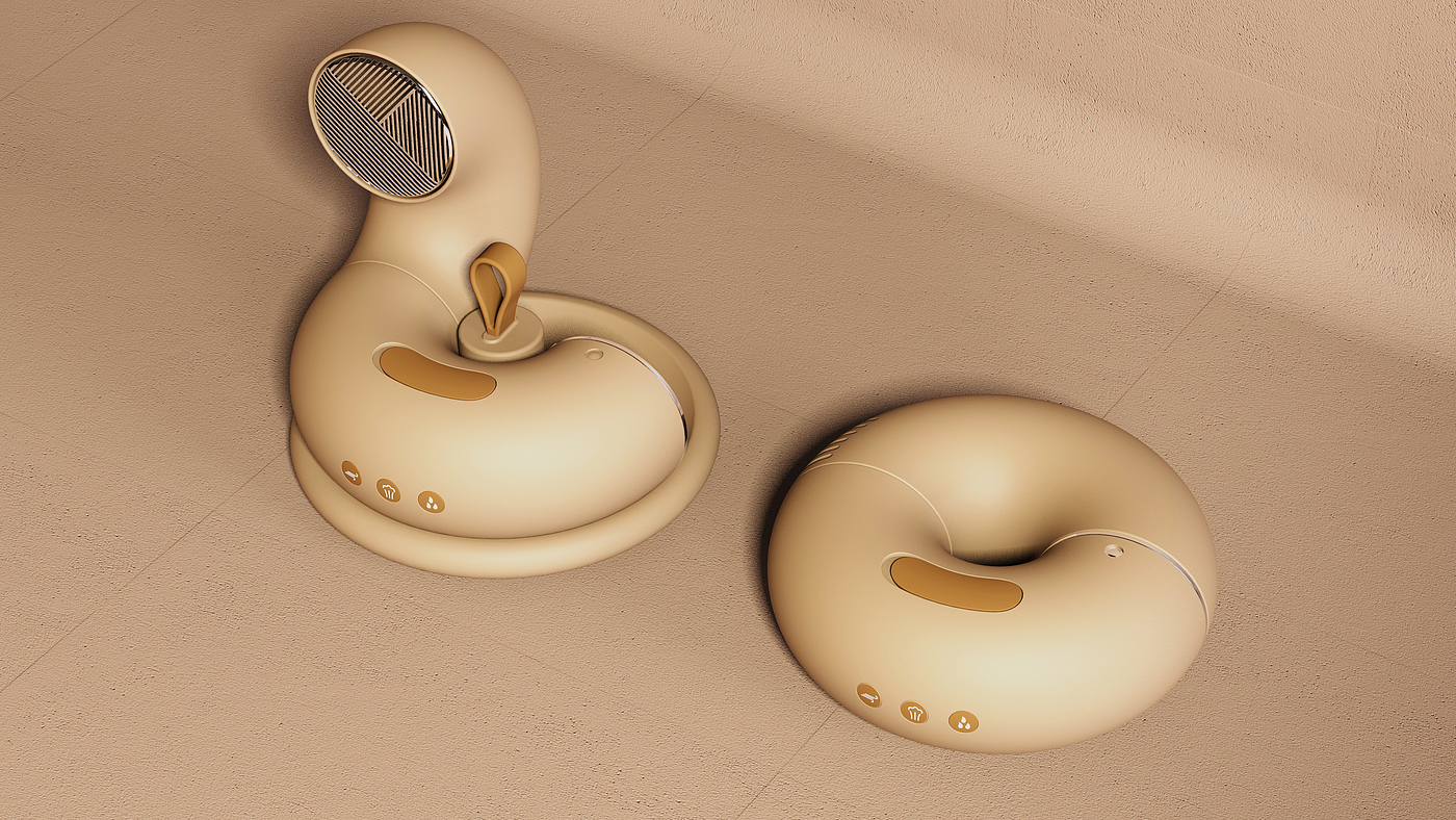 electronic product，Cute fun，Multipurpose，industrial design，Air heater，