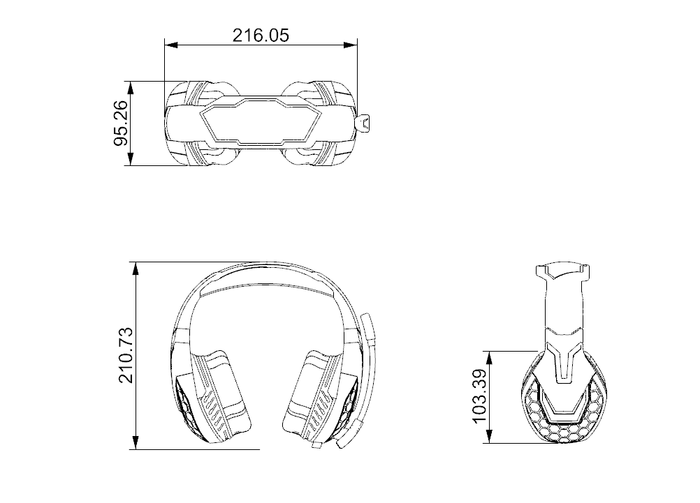 Game headset，Appearance design，product design，industrial design，Yunbo design，