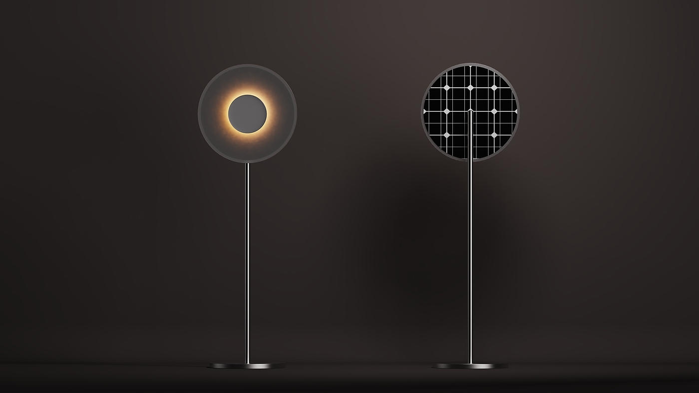 product，design，Circle，WOOW，Solar Lamp，