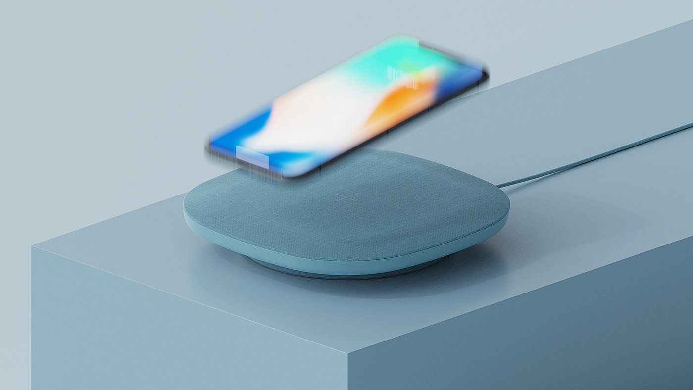 wireless，Charger，Mushroom，shape，inspiration，