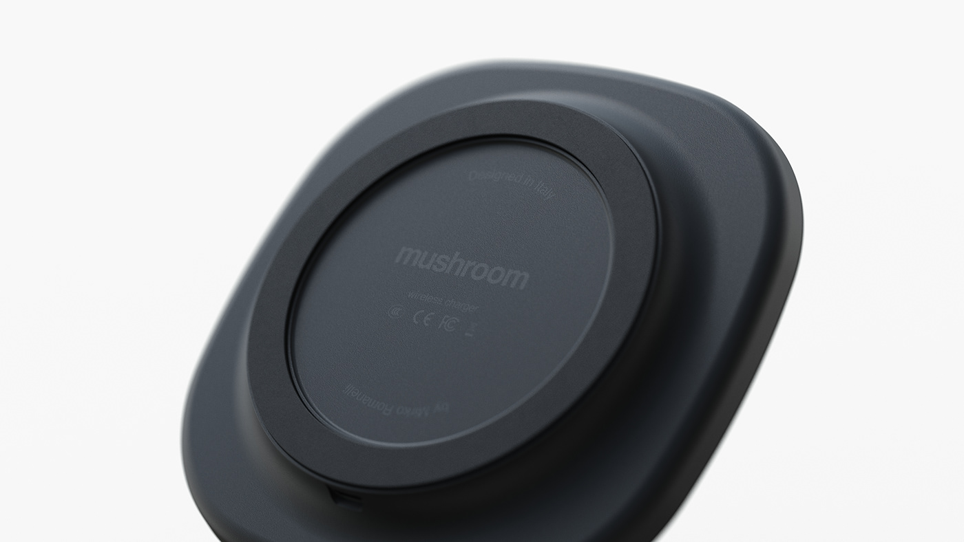 wireless，Charger，Mushroom，shape，inspiration，