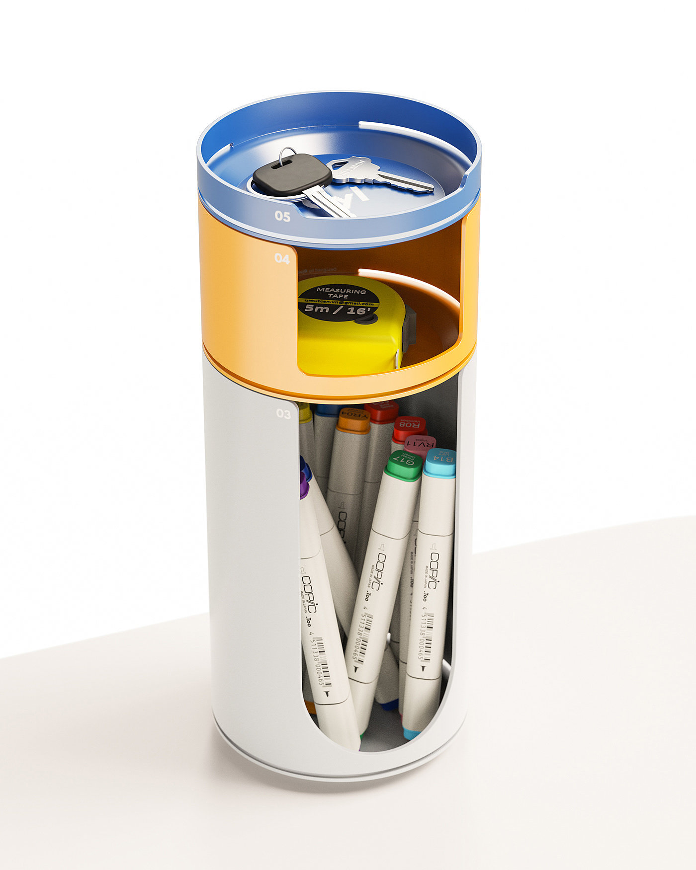 pen container，Receive，vertical，CYL，