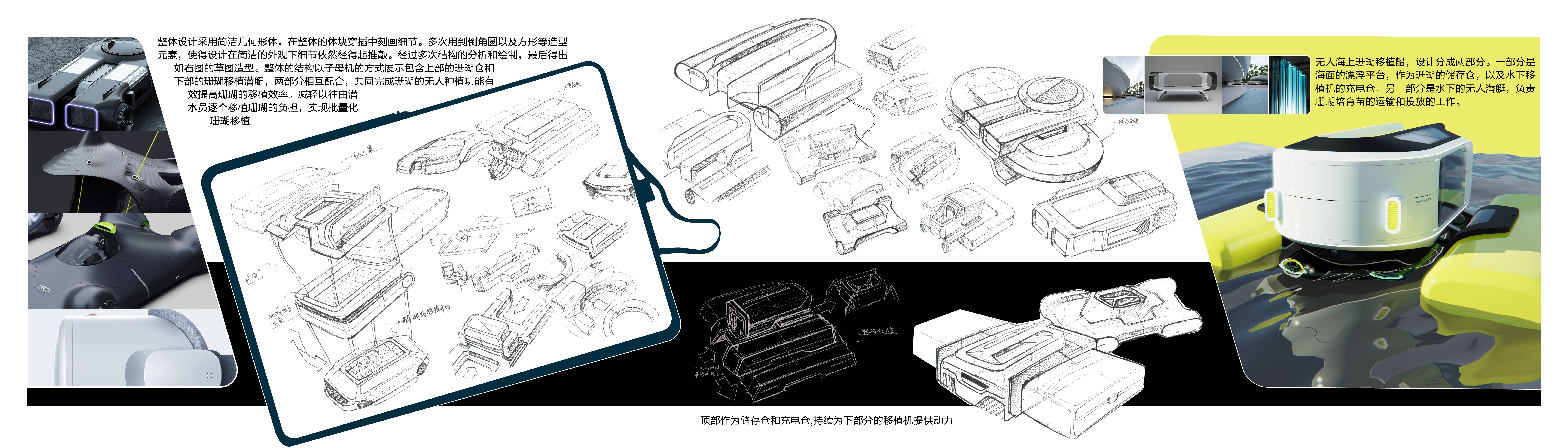 Coral Bleaching ，Marine ecology，industrial design，Unmanned underwater vehicle，product design，Tianjin Academy of Fine Arts，