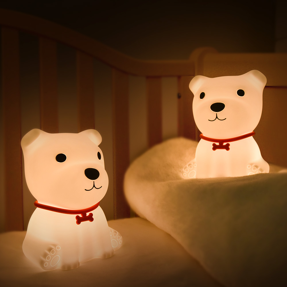 Silicone night light for sleeping and reading，