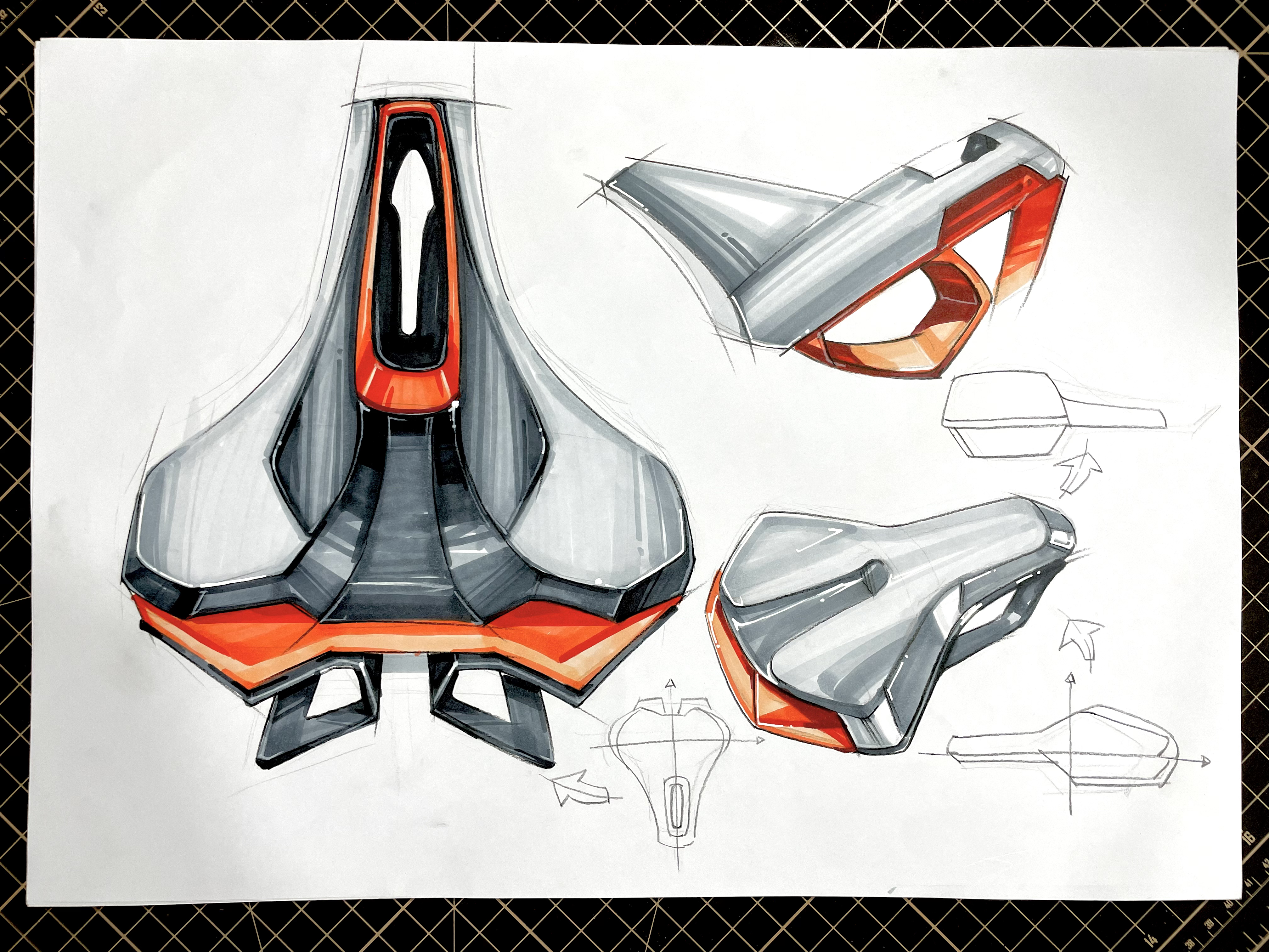 Hand drawn products，Marker hand drawn，product design，industrial design，Postgraduate entrance examination，sample reels，