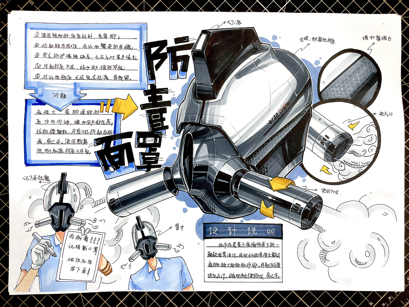 Hand drawn products，Marker hand drawn，product design，industrial design，Postgraduate entrance examination，sample reels，