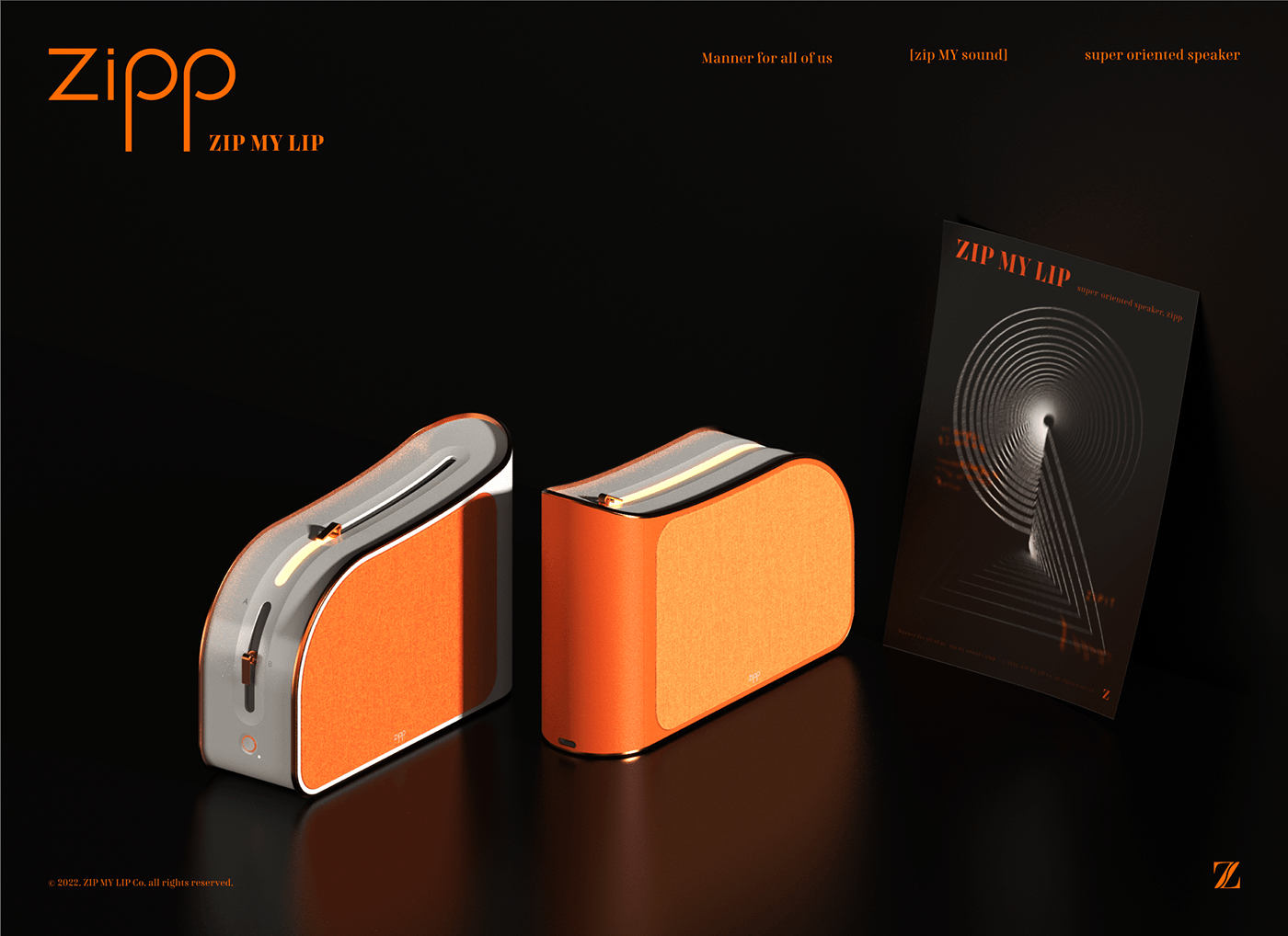 Zipp，speaker，Digital，electronic product，loudspeaker box，zipper，