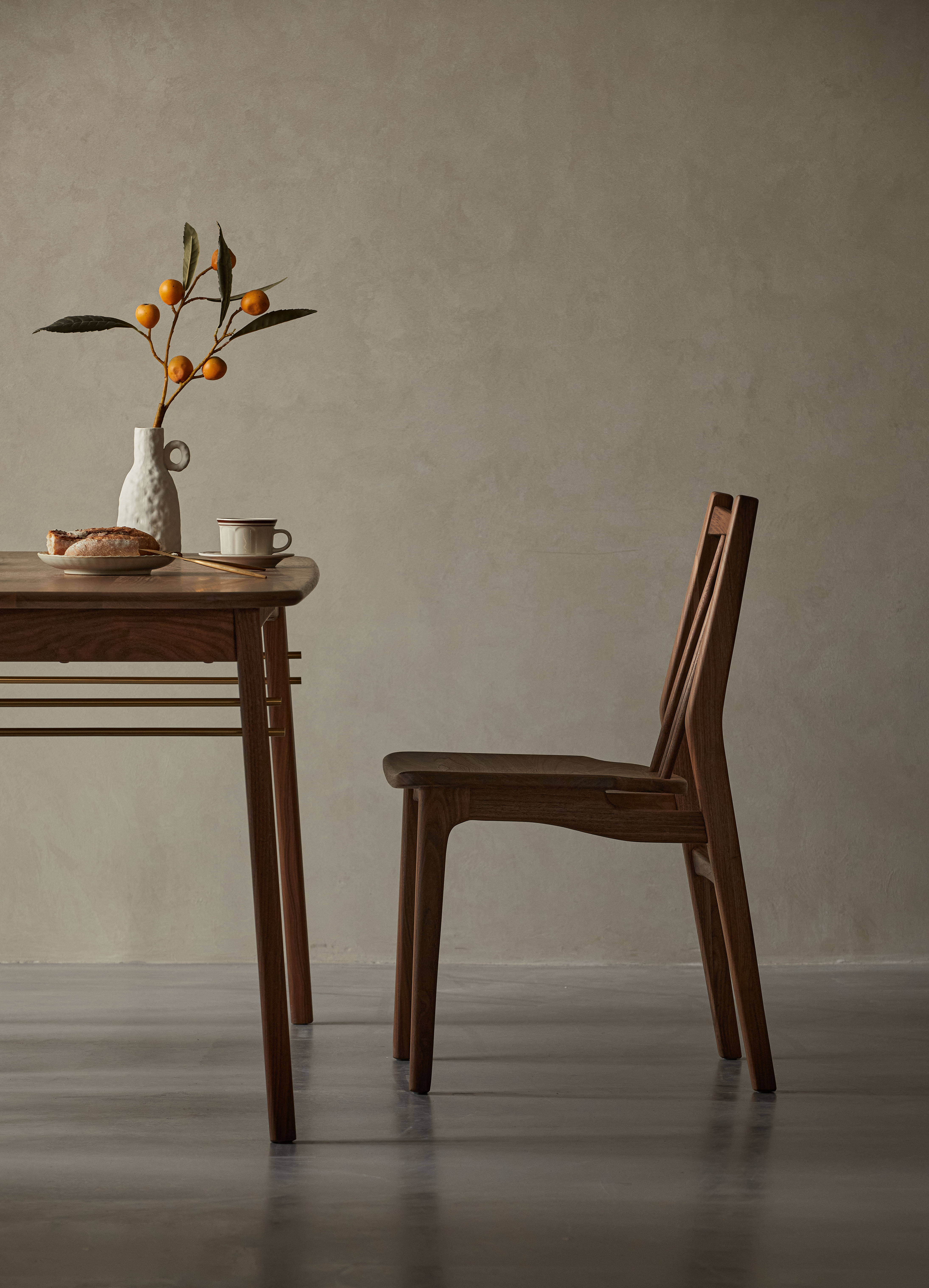 Solid wood furniture，Dining chair，Home design，