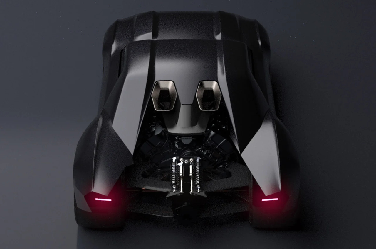 Batmobile，Batman，one thousand nine hundred and sixty，Ash Thorpe，Initial rendering，Automobile design，