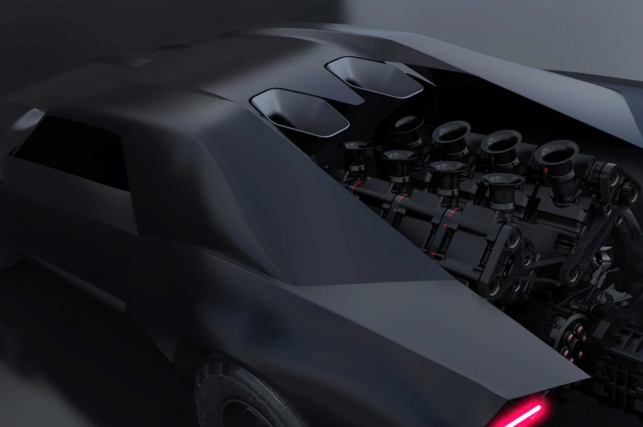 Batmobile，Batman，one thousand nine hundred and sixty，Ash Thorpe，Initial rendering，Automobile design，