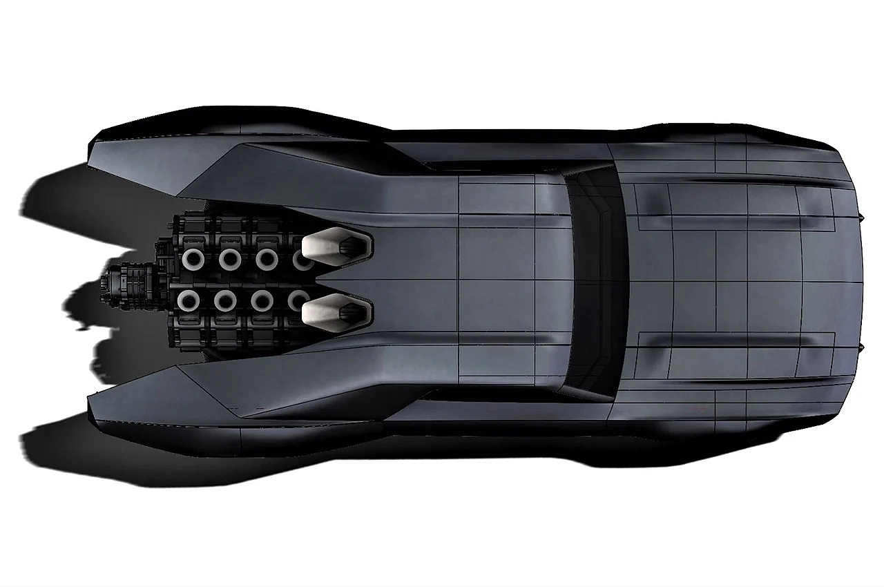 Batmobile，Batman，one thousand nine hundred and sixty，Ash Thorpe，Initial rendering，Automobile design，