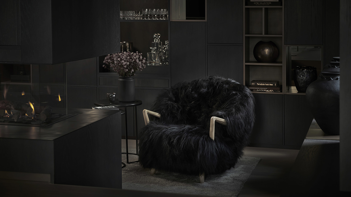 Nokund，Frederick A. Kaiser，Plush chair，furniture，