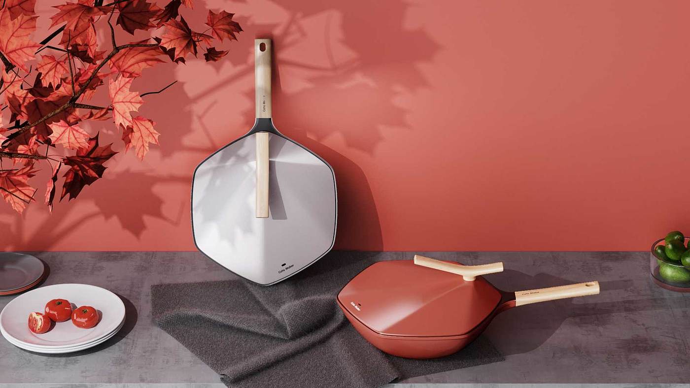 Red design，Carter mark，cookware，level of appearance，young，delicate，articles for daily use，