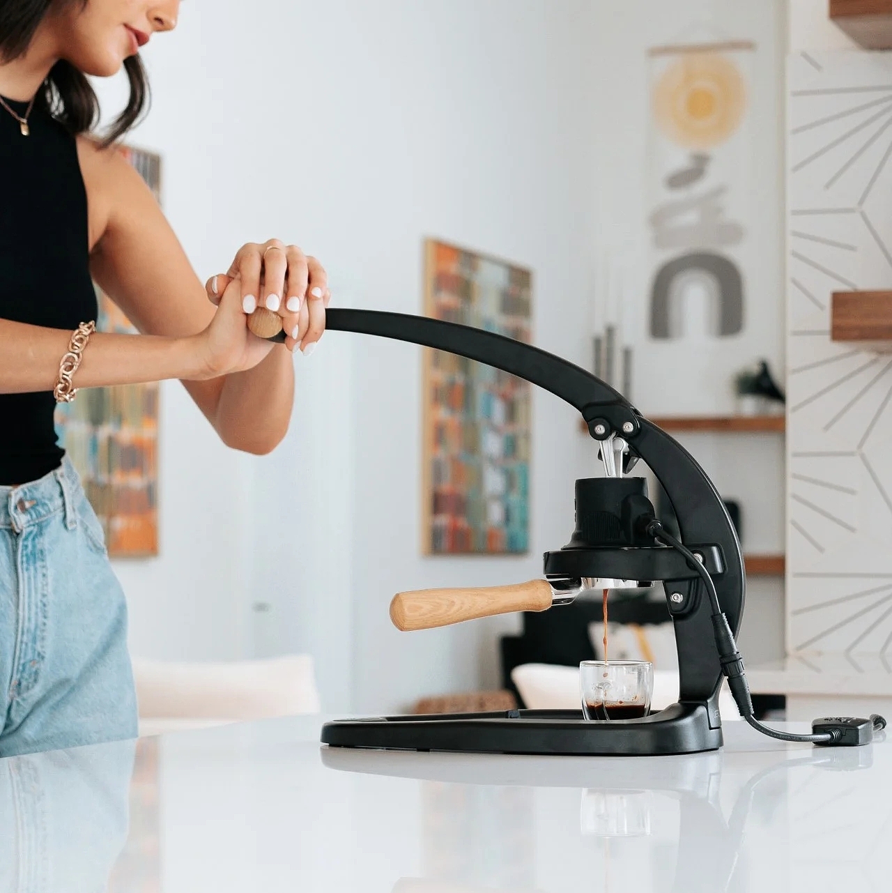 Coffee machine，Retro，product design，Lever type，