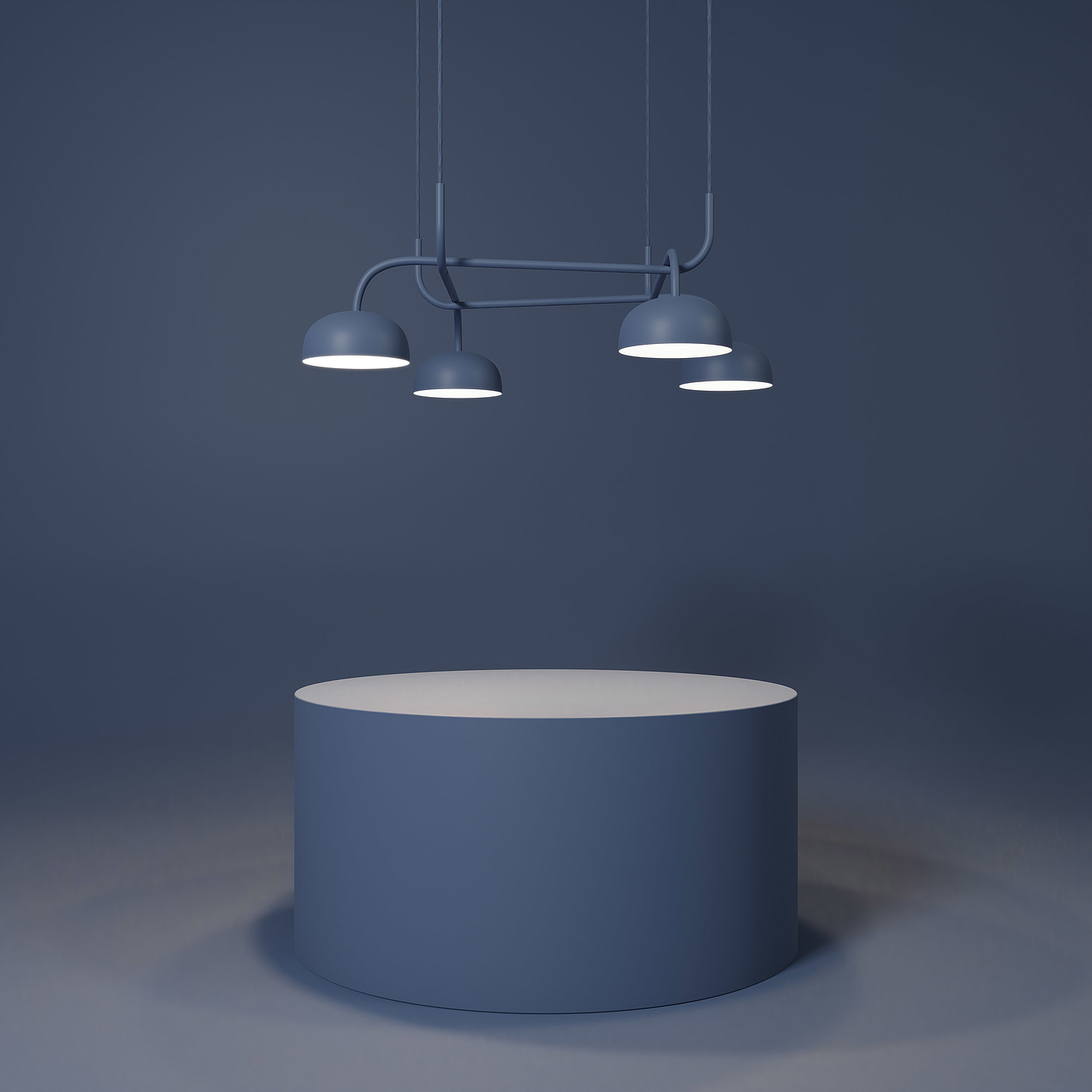 a chandelier，product design，Zero illumination，Curve Crown，Lamp design，