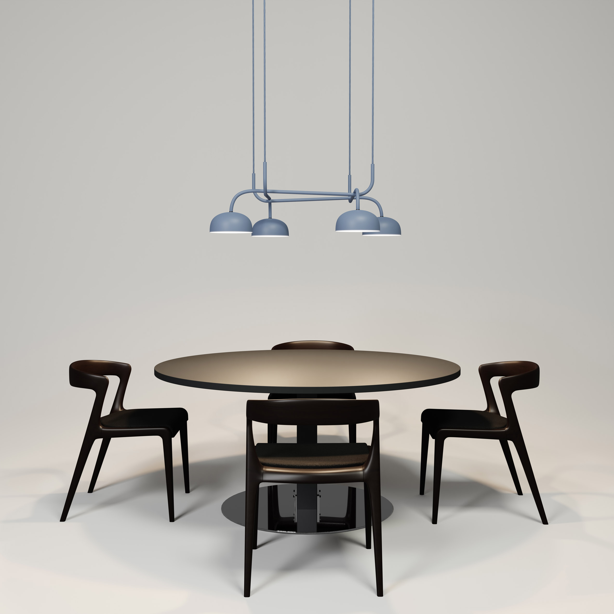 a chandelier，product design，Zero illumination，Curve Crown，Lamp design，