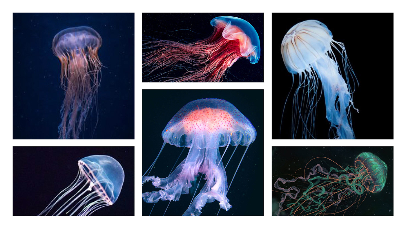 Desk lamp，beautiful，jellyfish，inkstudios，