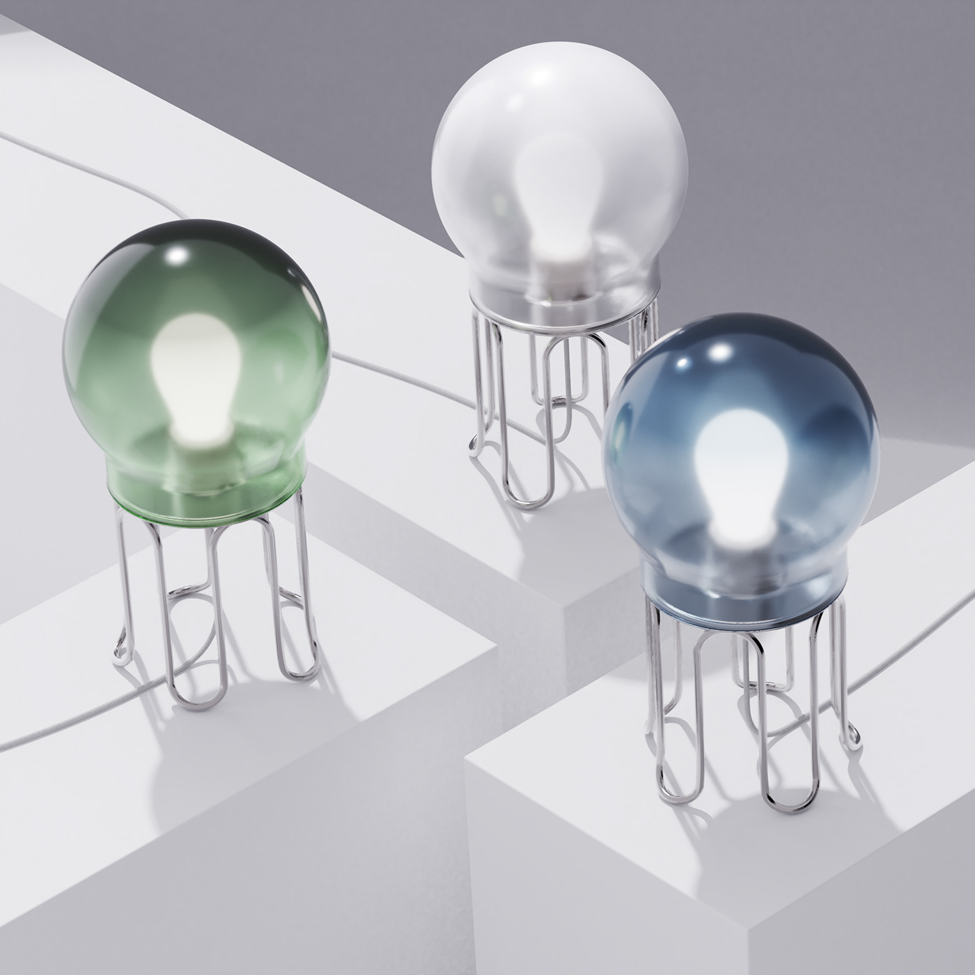 Desk lamp，beautiful，jellyfish，inkstudios，