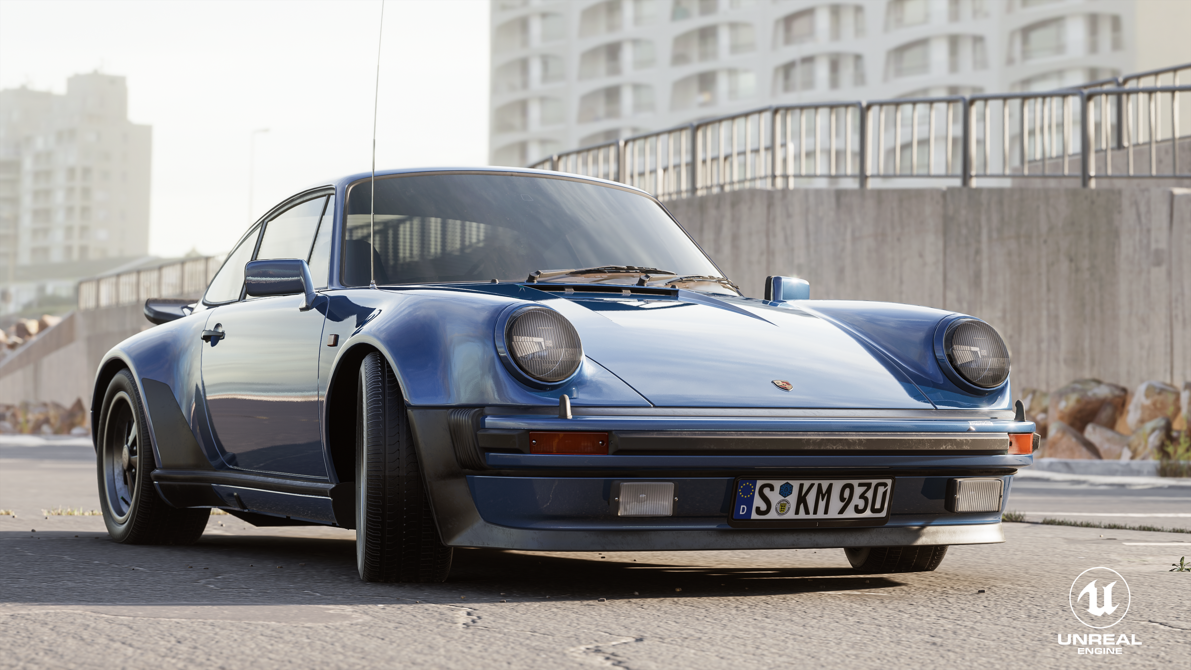 UE4，Car rendering，Porsche，