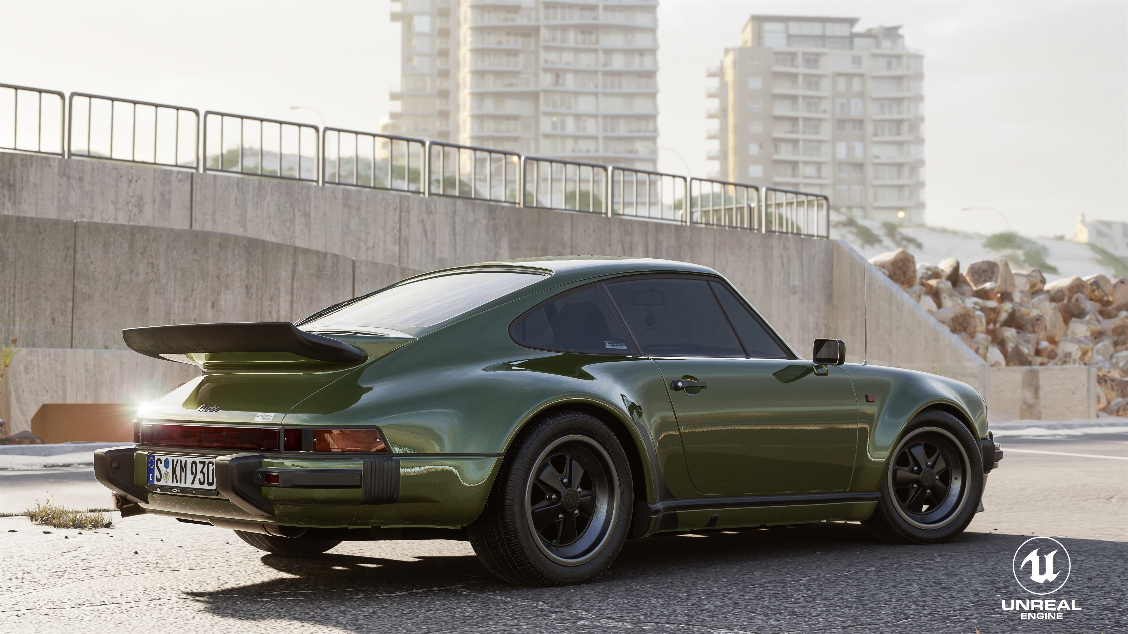 UE4，Car rendering，Porsche，