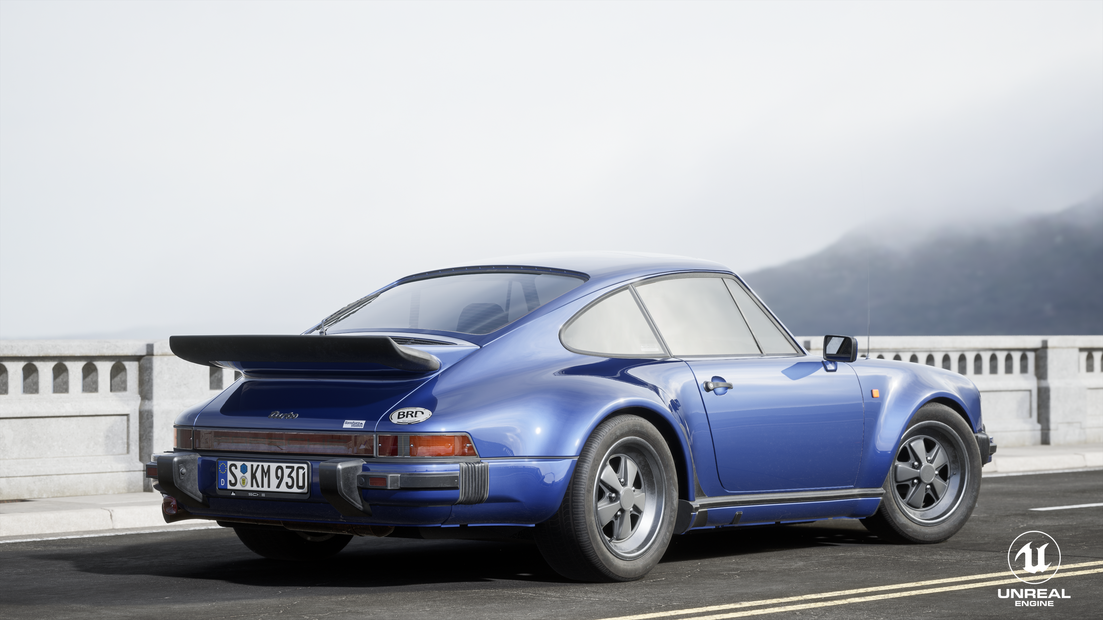 UE4，Car rendering，Porsche，