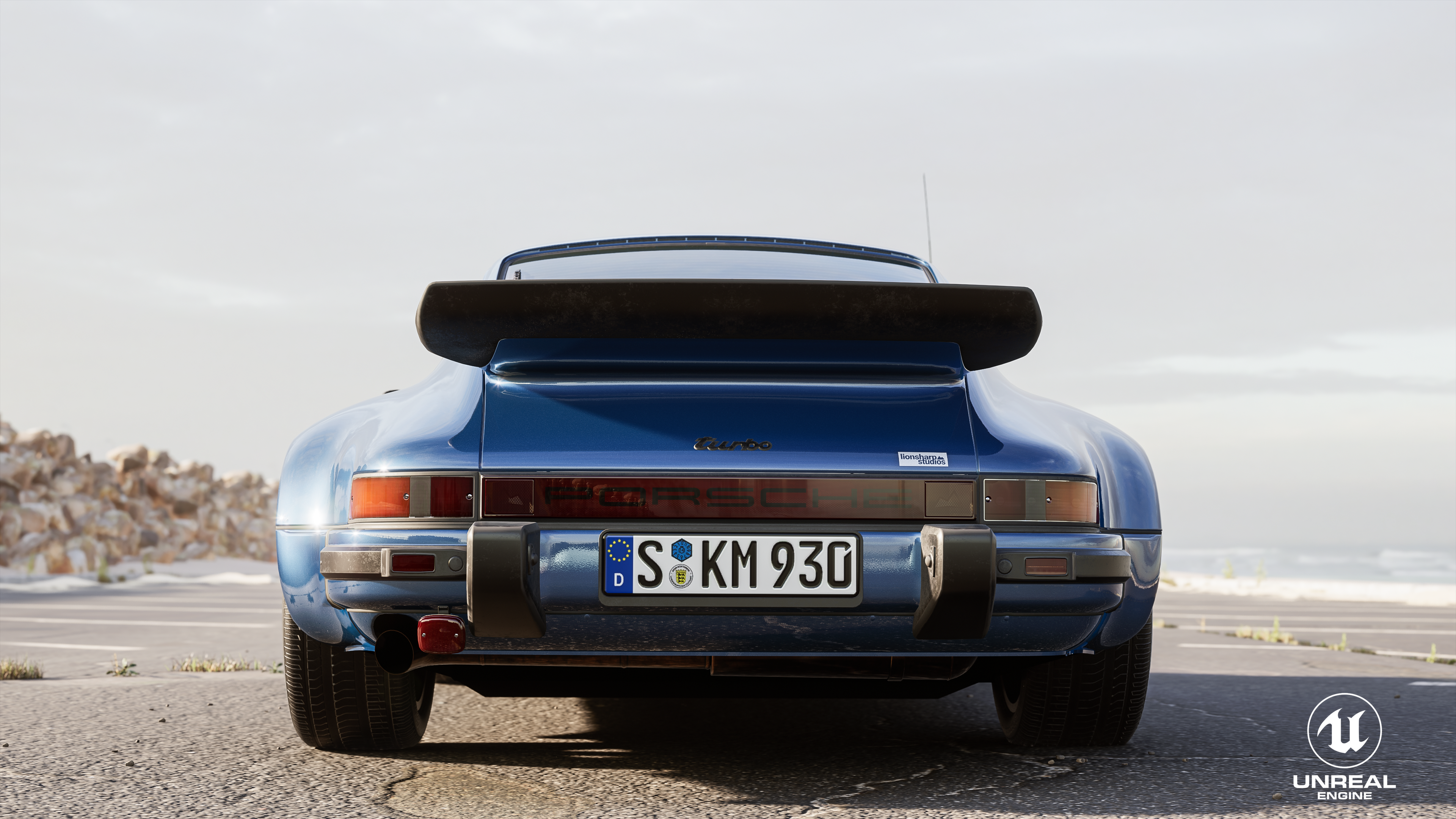 UE4，Car rendering，Porsche，