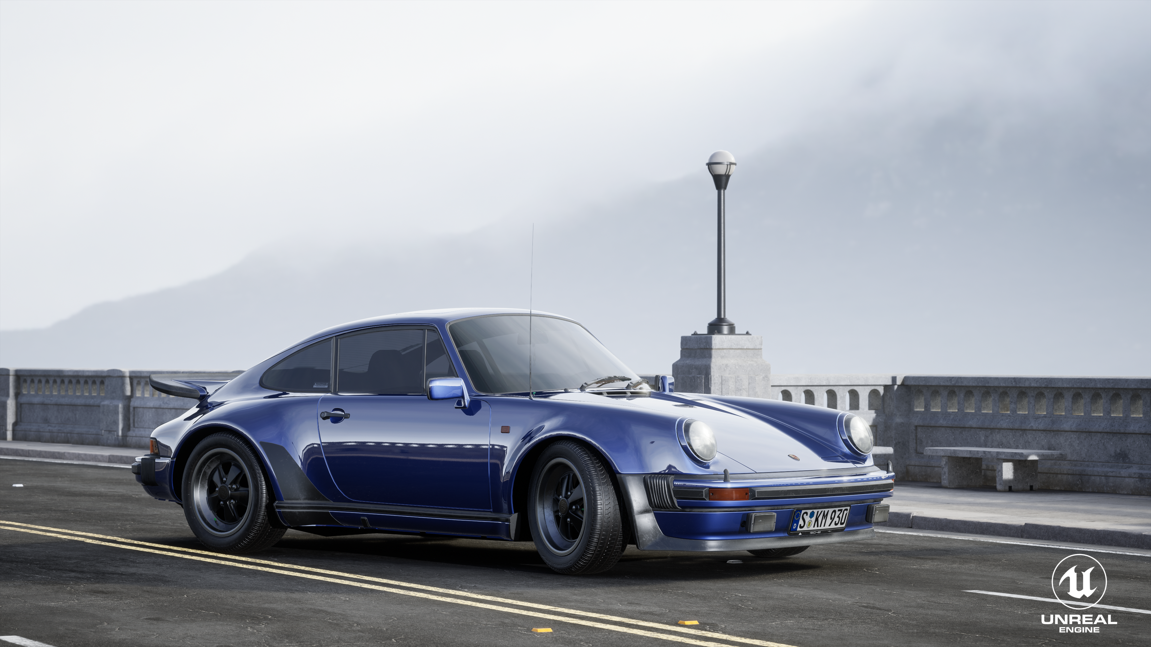 UE4，Car rendering，Porsche，