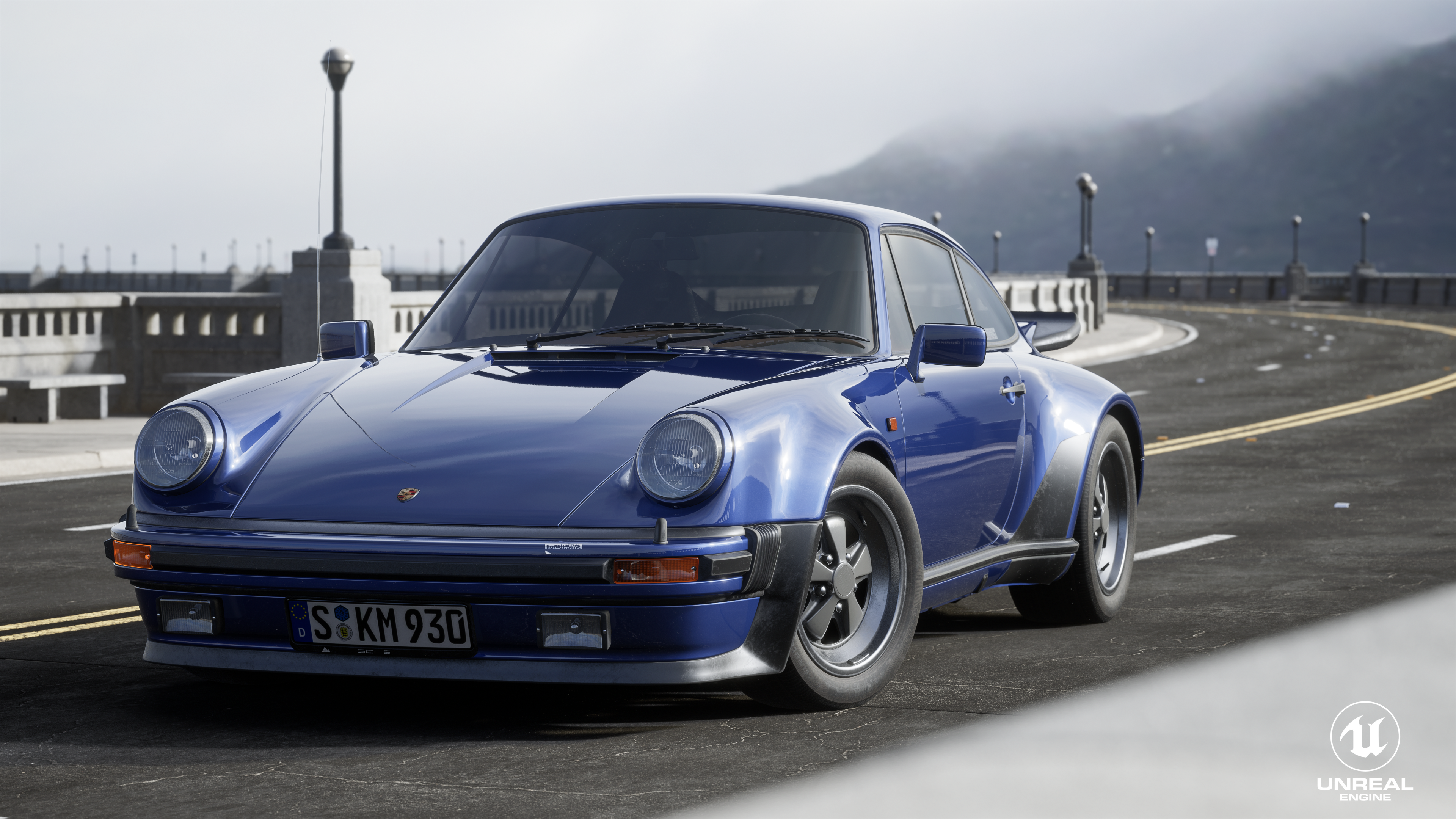 UE4，Car rendering，Porsche，