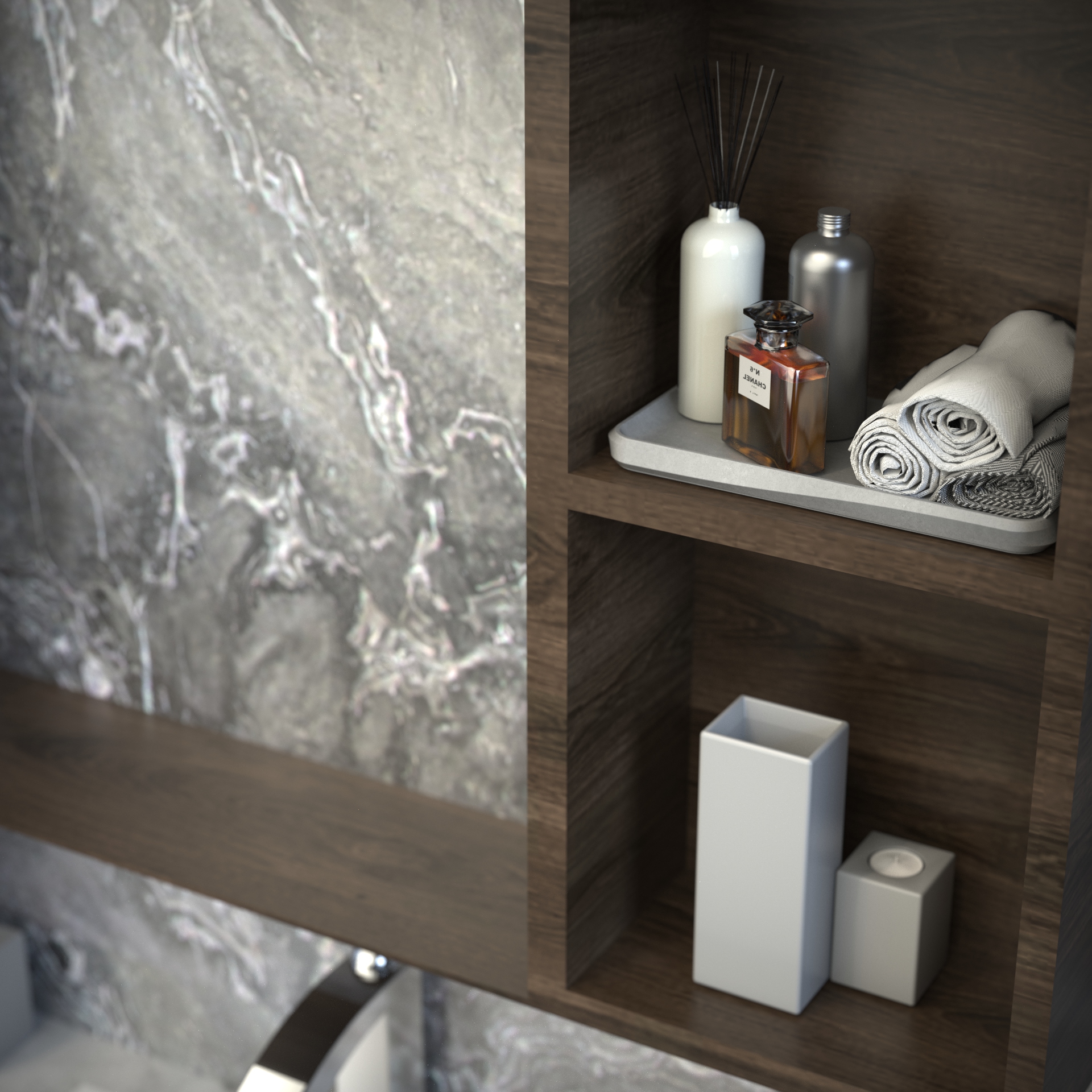 tea tray，Cement tray，Bathroom creative plate，The other side，