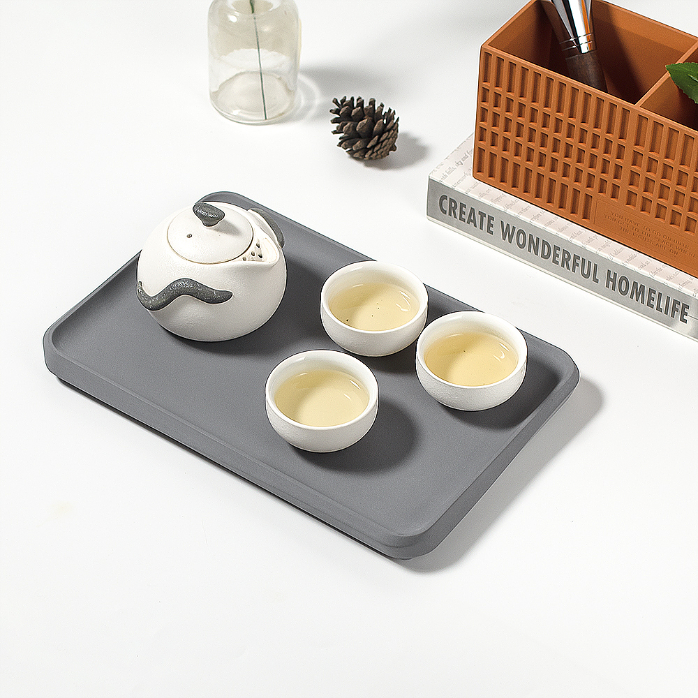 tea tray，Cement tray，Bathroom creative plate，The other side，