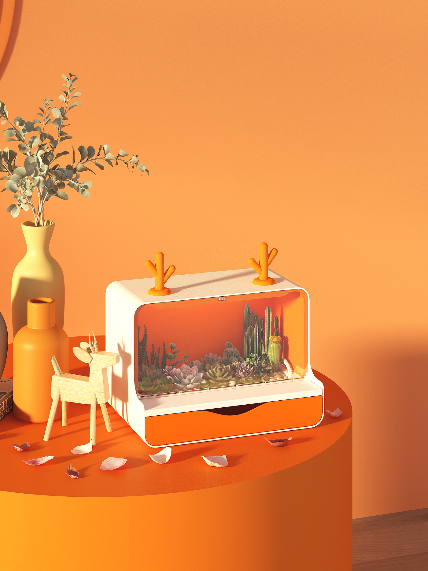 orange，