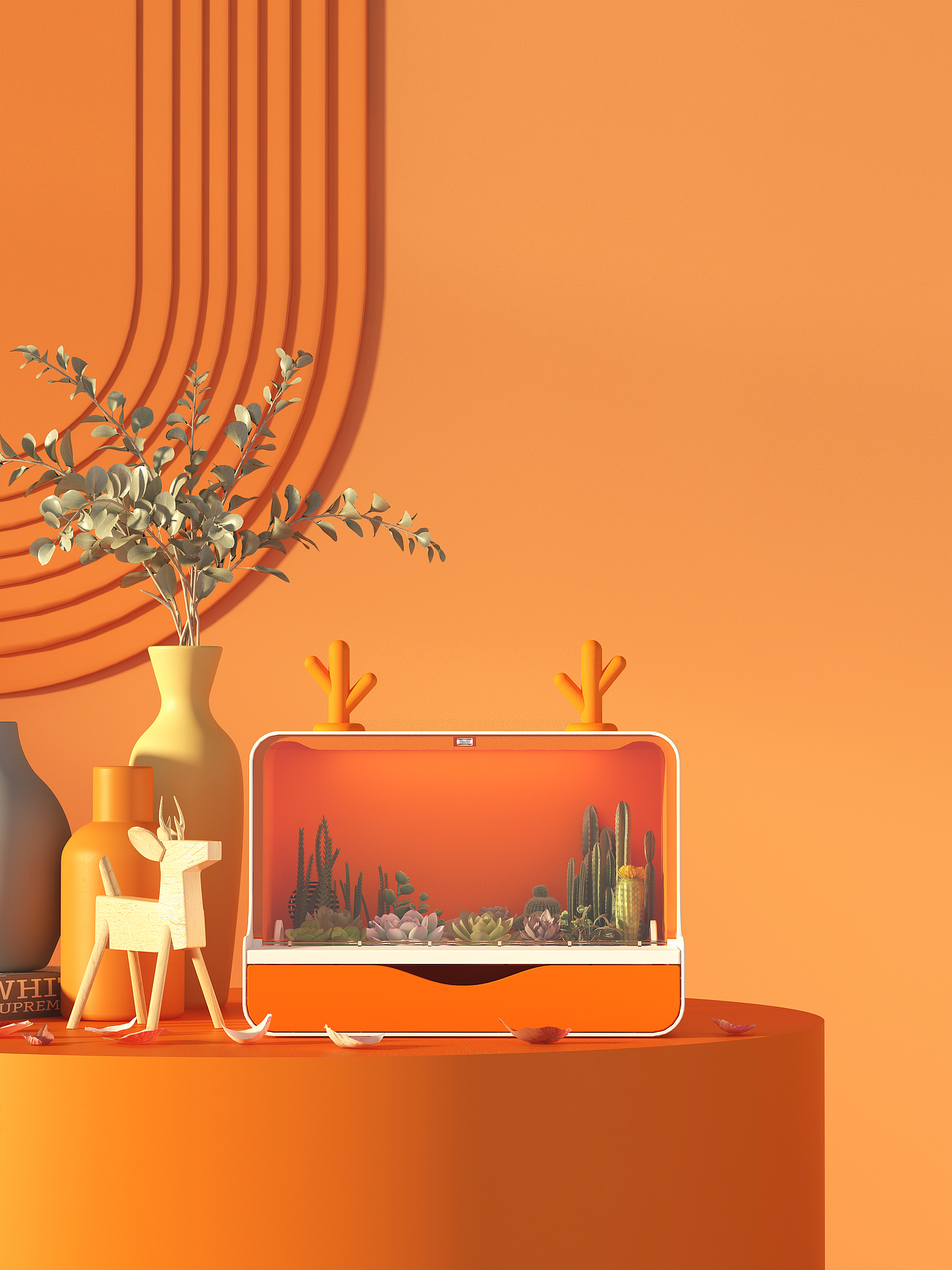 orange，