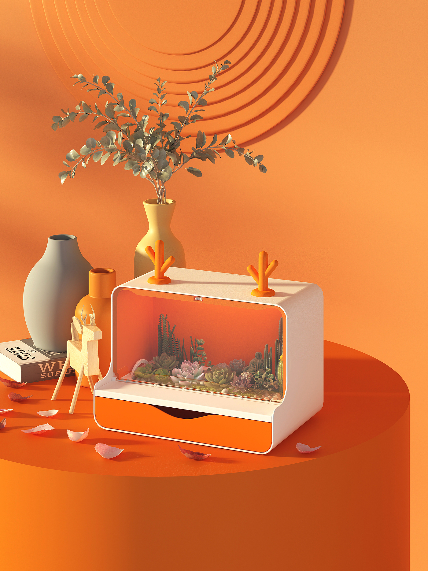 orange，