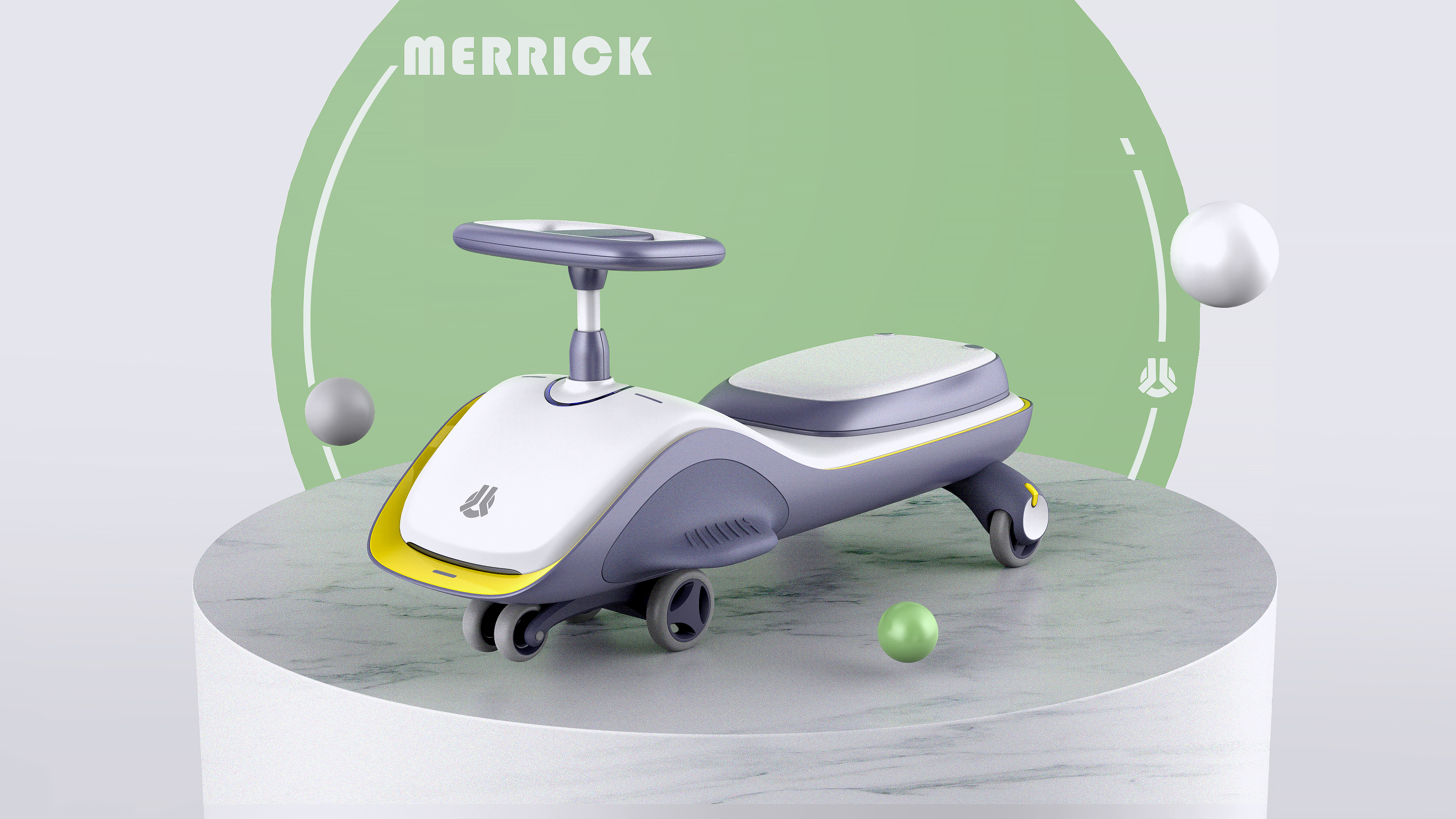 Husky original works，Children's toy car，swing car，