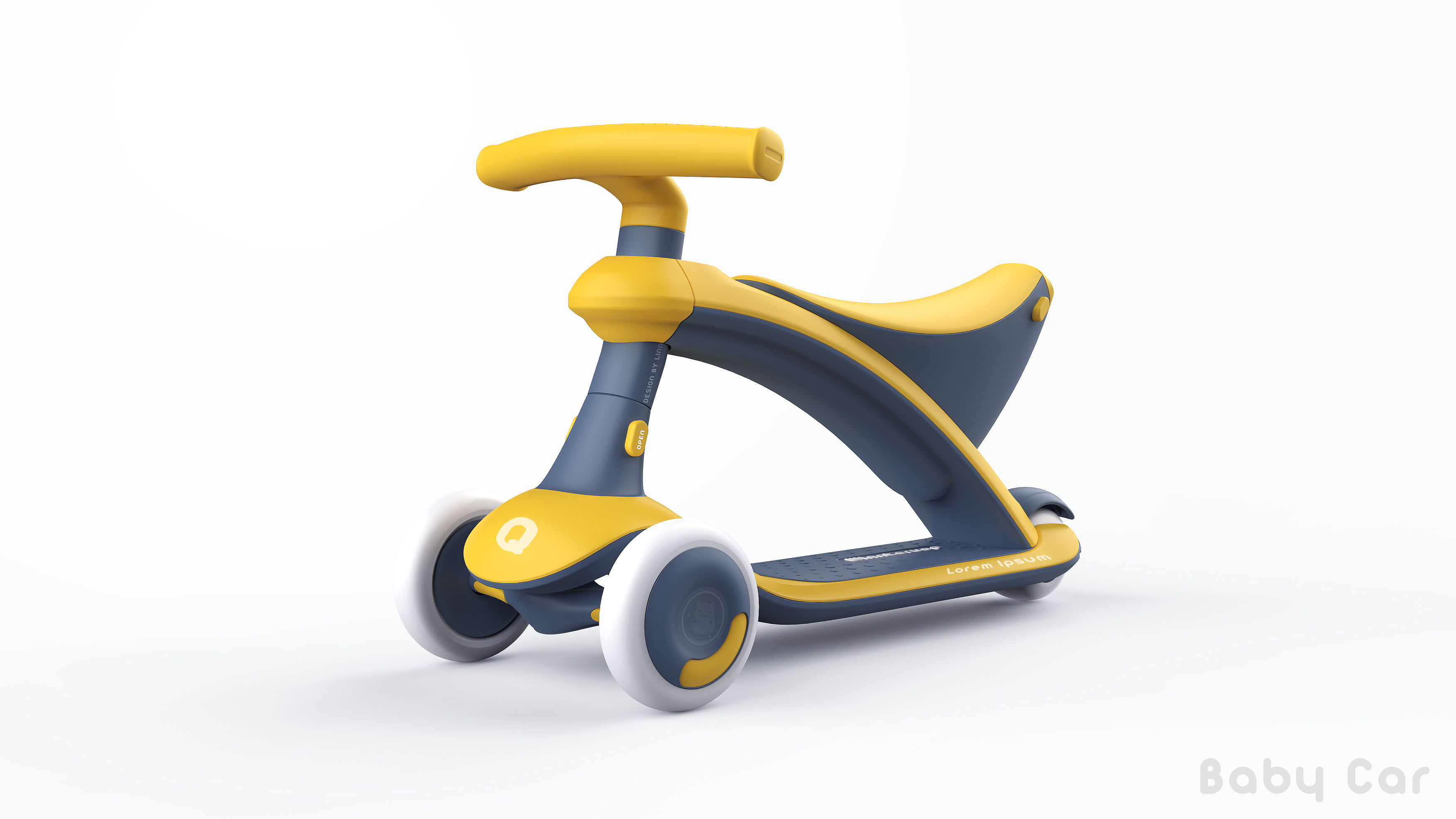 Husky original design，Appearance design，Children's Toys，Migao car，