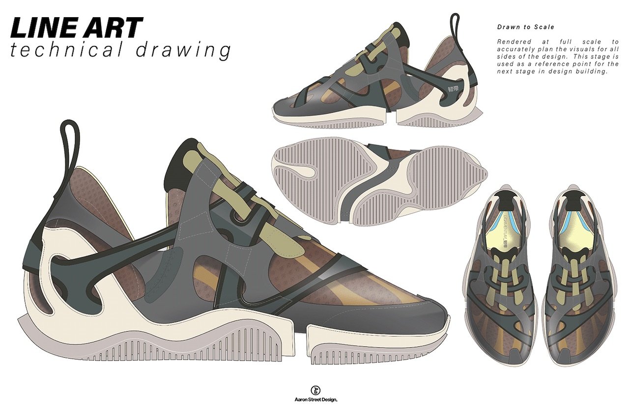 Aaron Street，Sneaker design，Ergonomics，Rainforest walking concept shoes，Natural design，