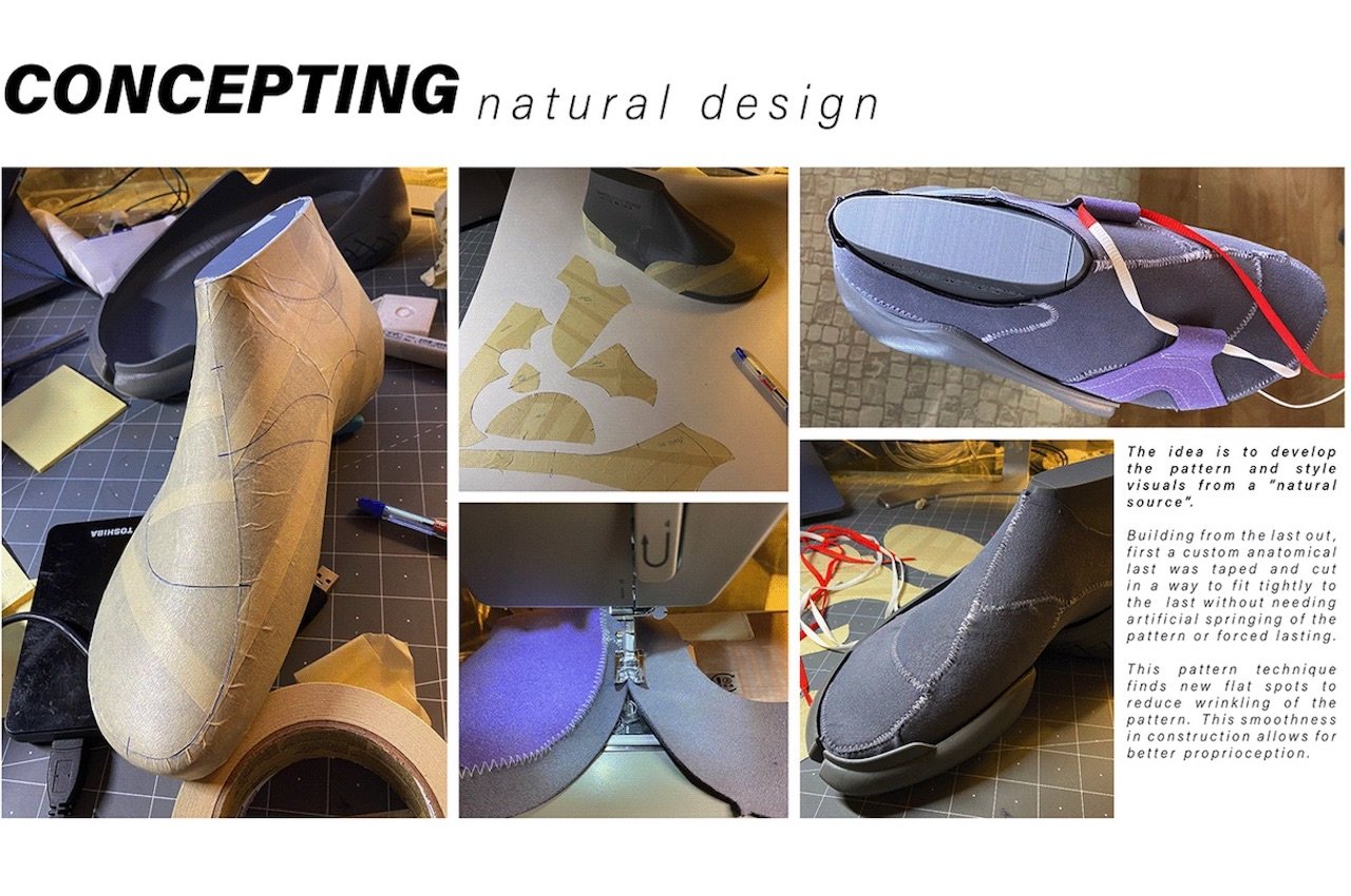 Aaron Street，Sneaker design，Ergonomics，Rainforest walking concept shoes，Natural design，