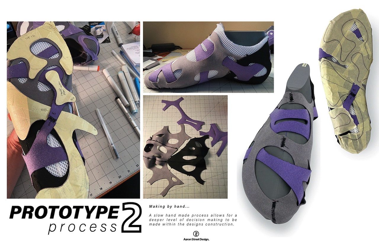 Aaron Street，Sneaker design，Ergonomics，Rainforest walking concept shoes，Natural design，