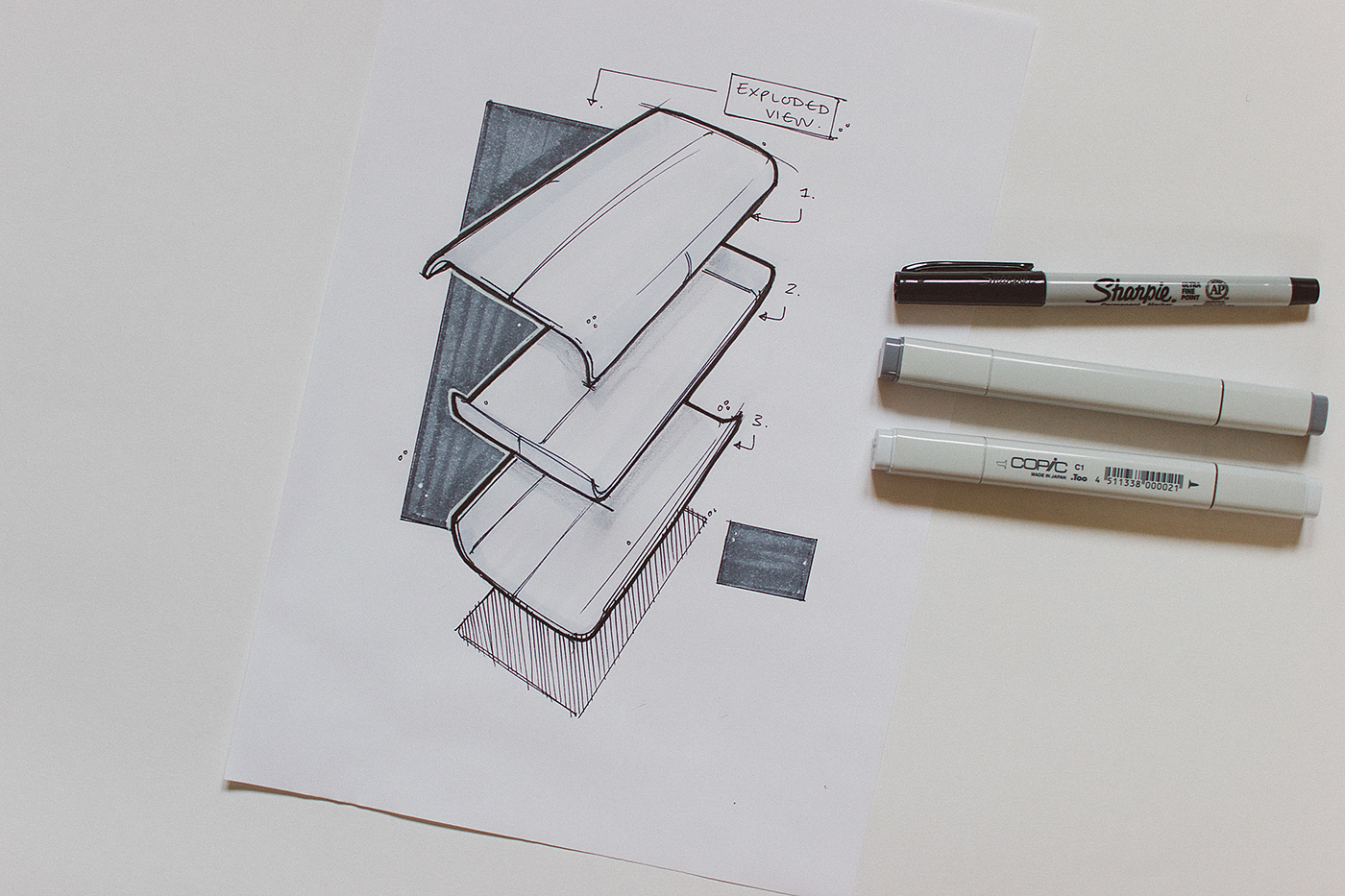 Harry Moorman，Industrial design sketch 2017，