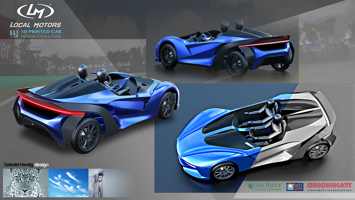 3D printing car，Gabriel Hantig，