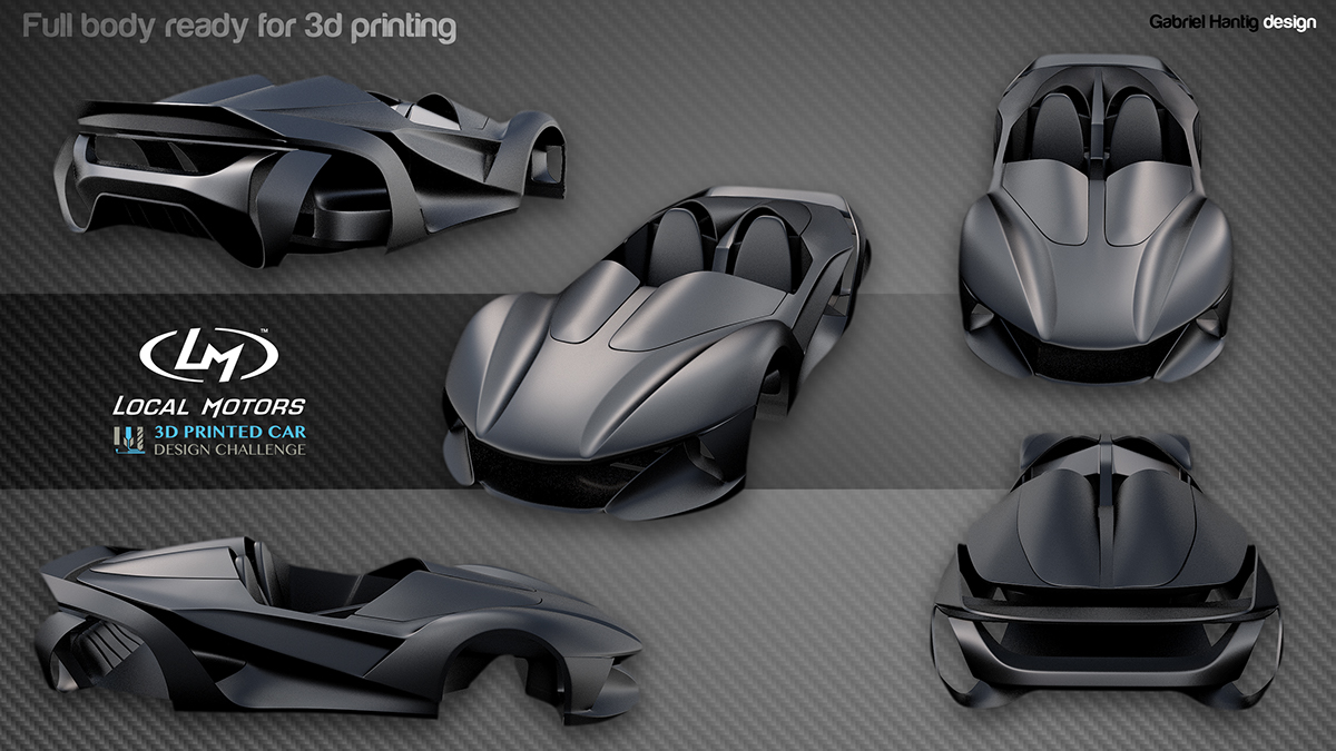 3D printing car，Gabriel Hantig，