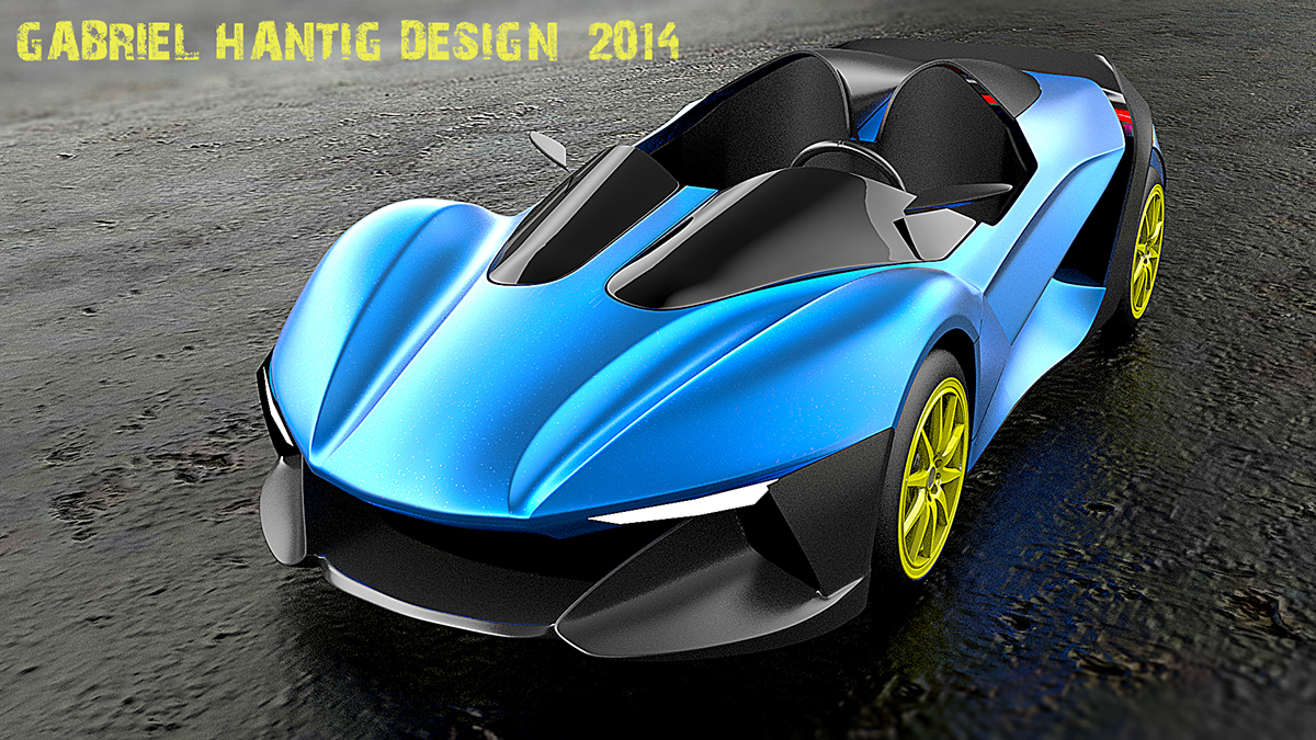 3D printing car，Gabriel Hantig，