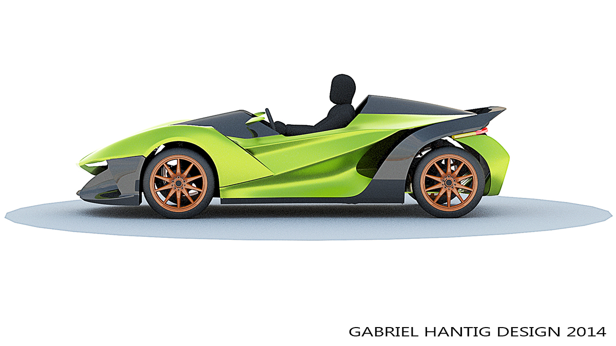 3D printing car，Gabriel Hantig，