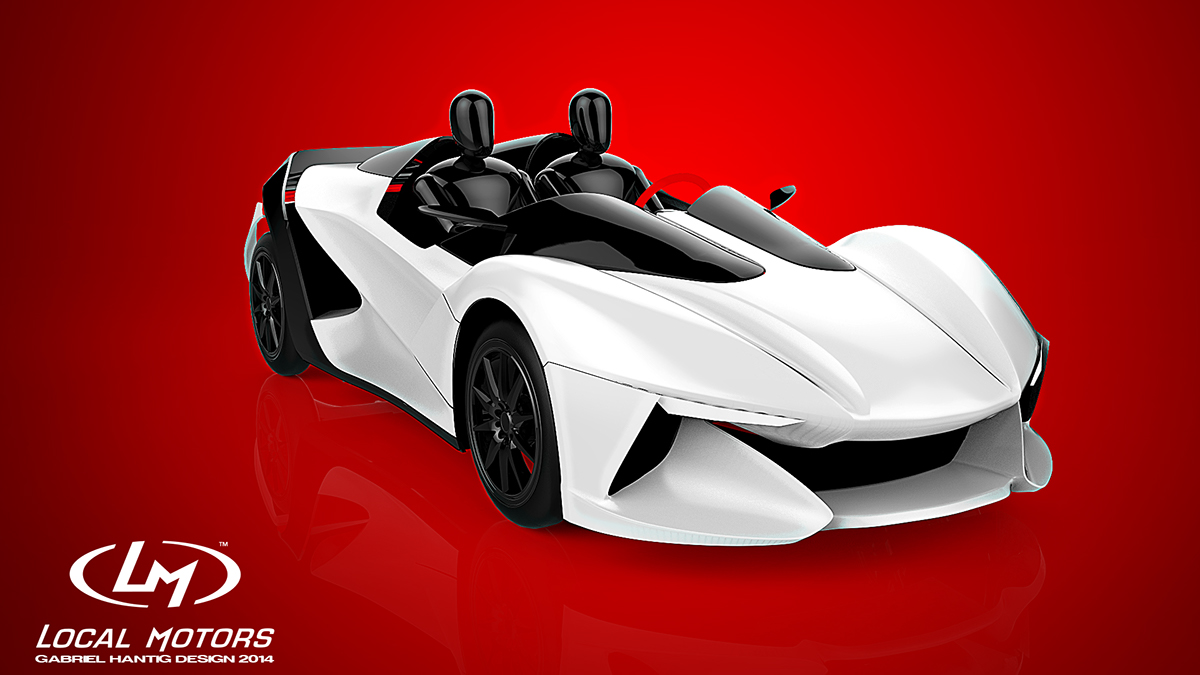 3D printing car，Gabriel Hantig，