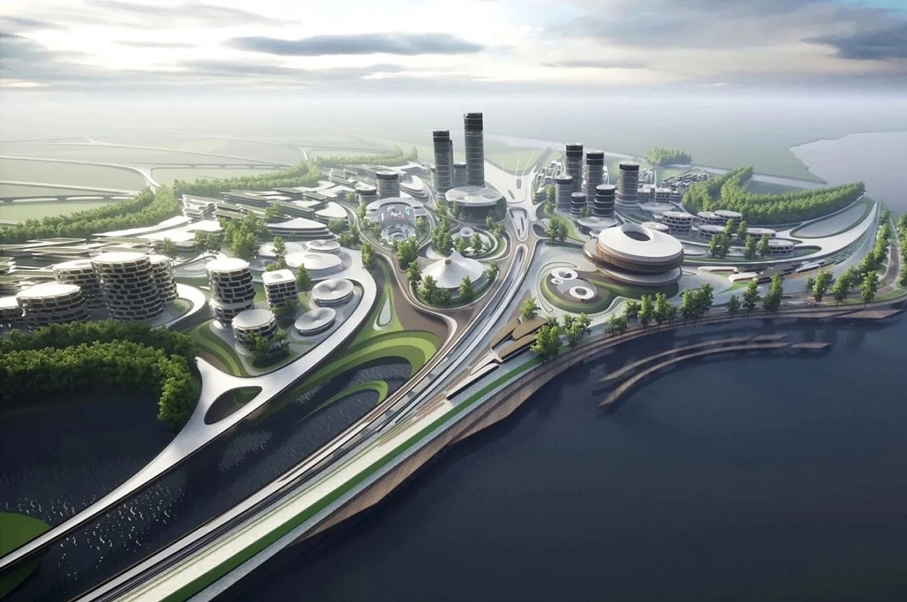 city，fictitious，Architecture，concept，