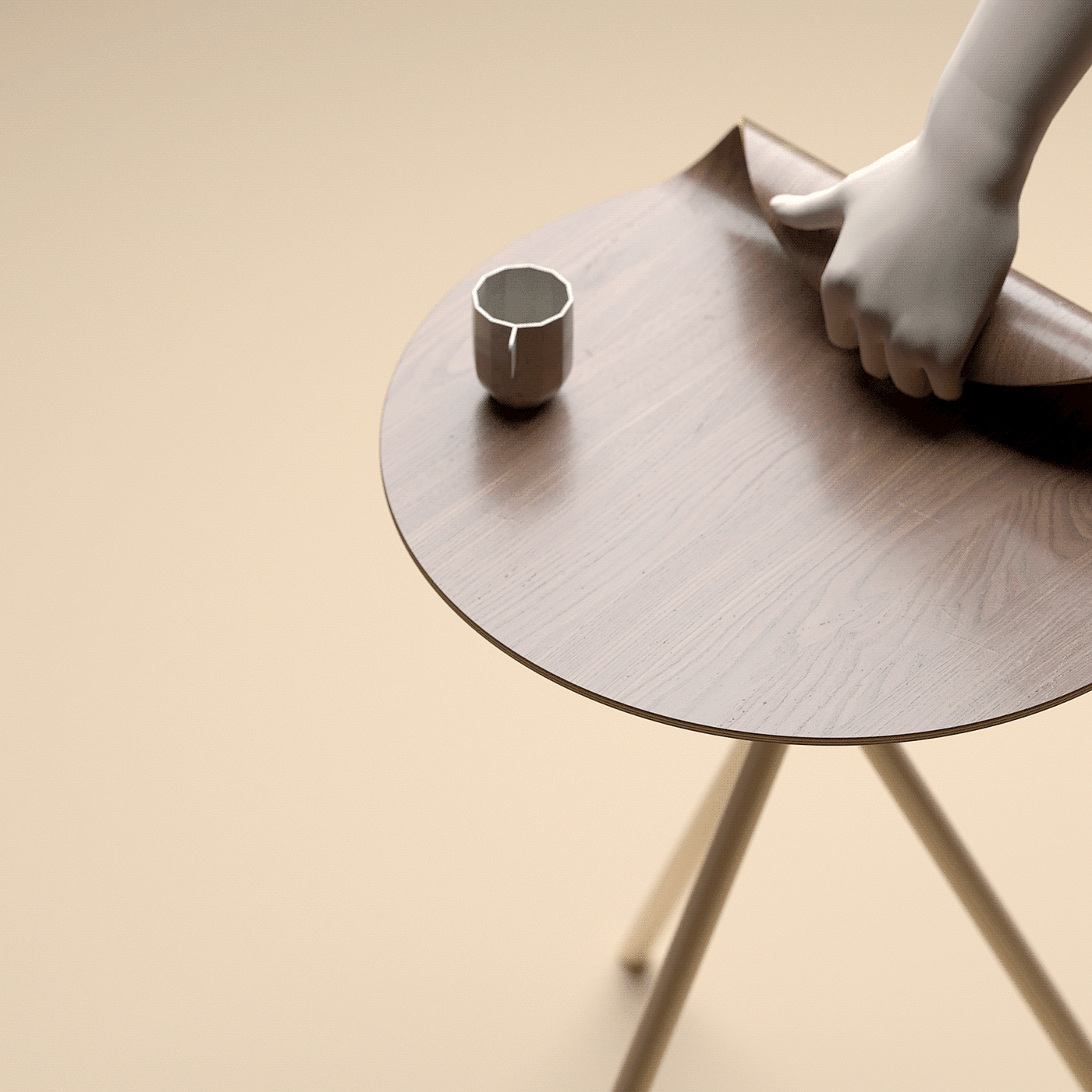 桌子，简约，木制，现代，