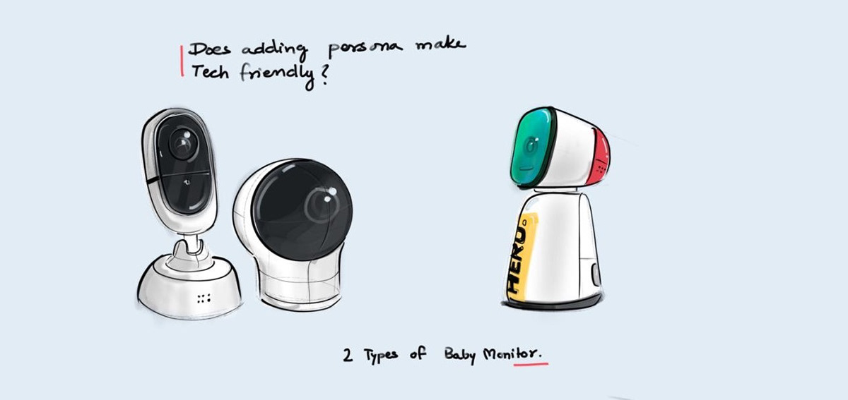 Child monitor，camera，3D model，sketch，