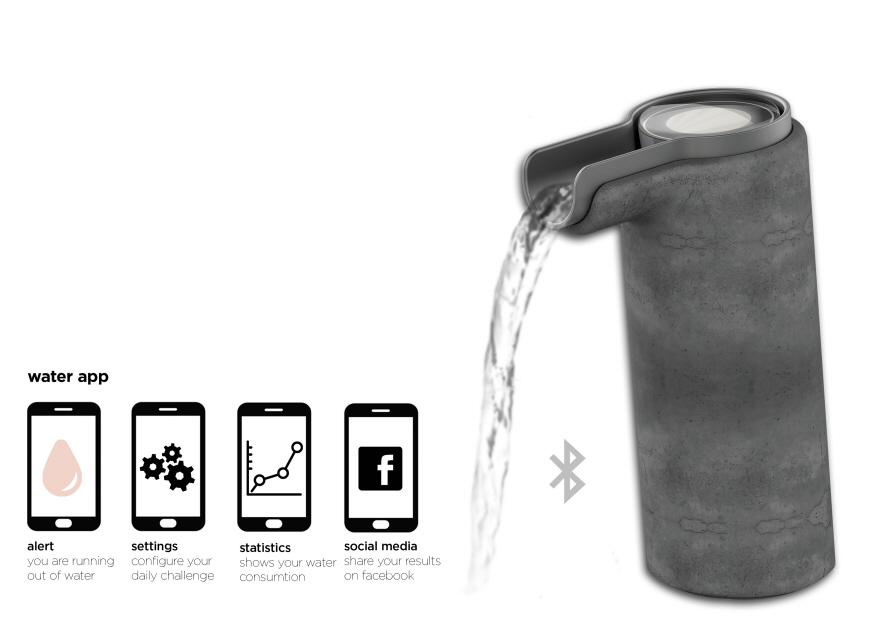 intelligence，Interface design，app，environment protection，2015 CORE77，water tap，