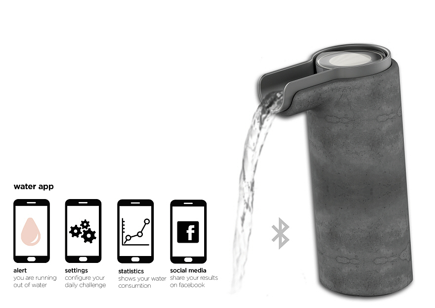 intelligence，Interface design，app，environment protection，2015 CORE77，water tap，
